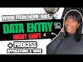 DATA ENTRY Night Shift - Non Phone Work From Home Jobs 2026