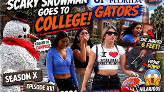 Scary Snowman Goes to College