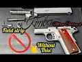 Kimber Ultra Carry ii field strip reassemble without takedown tool