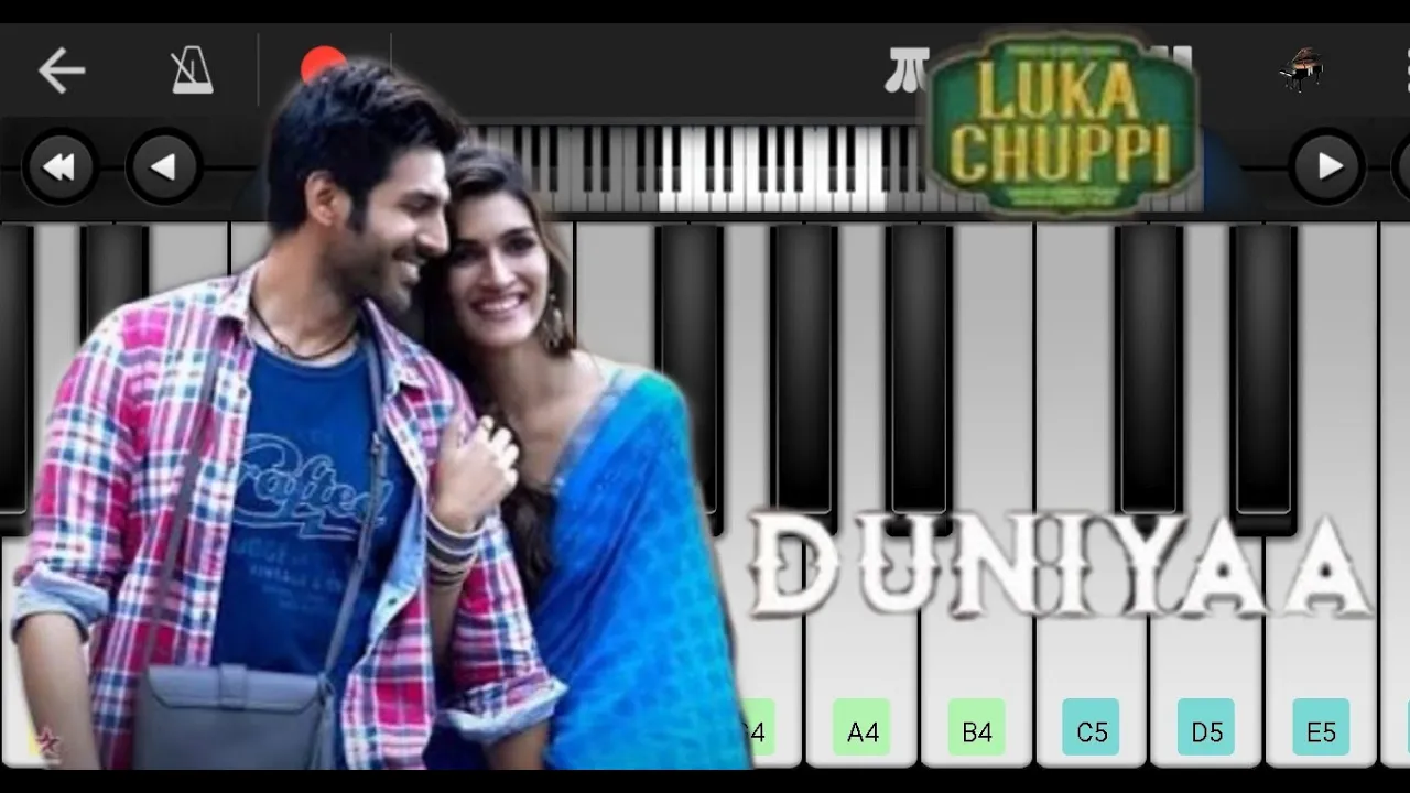 Duniyaa (Luka Chuppi), Akhil, Dhvani - Mobile Perfect Piano Tutorial | YPS PIANO GURU