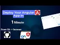 Fastest Way To Deploy Your Angular App