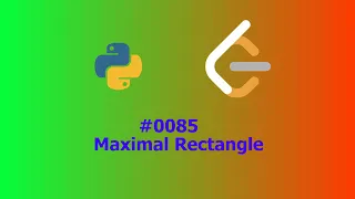 No Sound Leetcode 85 Maximal Rectangle