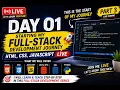 Day 01 Starting My Full-Stack Development Journey HTML CSS JavaScript Live