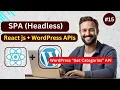 React js with WordPress APIs Headless Application WP Get Categories API