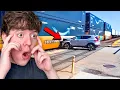 SHE CRASHED INTO A MOVING TRAIN