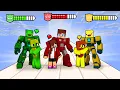 Download Lagu JJ Red vs Mikey Green vs Banana Kid Yellow in  RUSH Transformers LOVE - Maizen Minecraft Animation