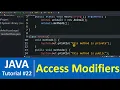 Java Tutorial - Access Modifiers in Java Programming