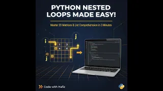 Master Nested Loops List Comprehension in Python - 2D Matrix Made Easy