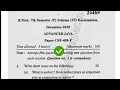 2018 Mdu BTech CSE 7th Sem Advance Java Question Paper