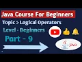 Logical Operators in Java Part-9 Java Course For Beginners CodewithRoman