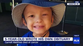 Boy gets last word in self-written obituary