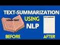 NLP Projects Text Summarization Using NLP Auto Text Summary
