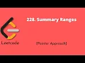 228 Summary Ranges Leetcode Problem Tamil