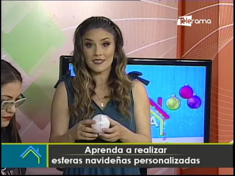 Aprenda a realizar esferas navideñas personalizadas