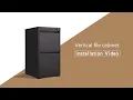 Installation Guides 2 Drawers Metal Filing Cabinets - Black 2023 V2 0