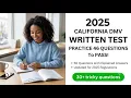 2025 California DMV Written Test Practice 50 Questions with Explained Answers 46 Questions Prep