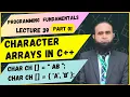 Programming Fundamentals Lecture 39 Character Array in C Difference Between Char Int Array