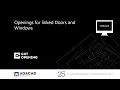 Openings for Linked Doors Windows in Revit