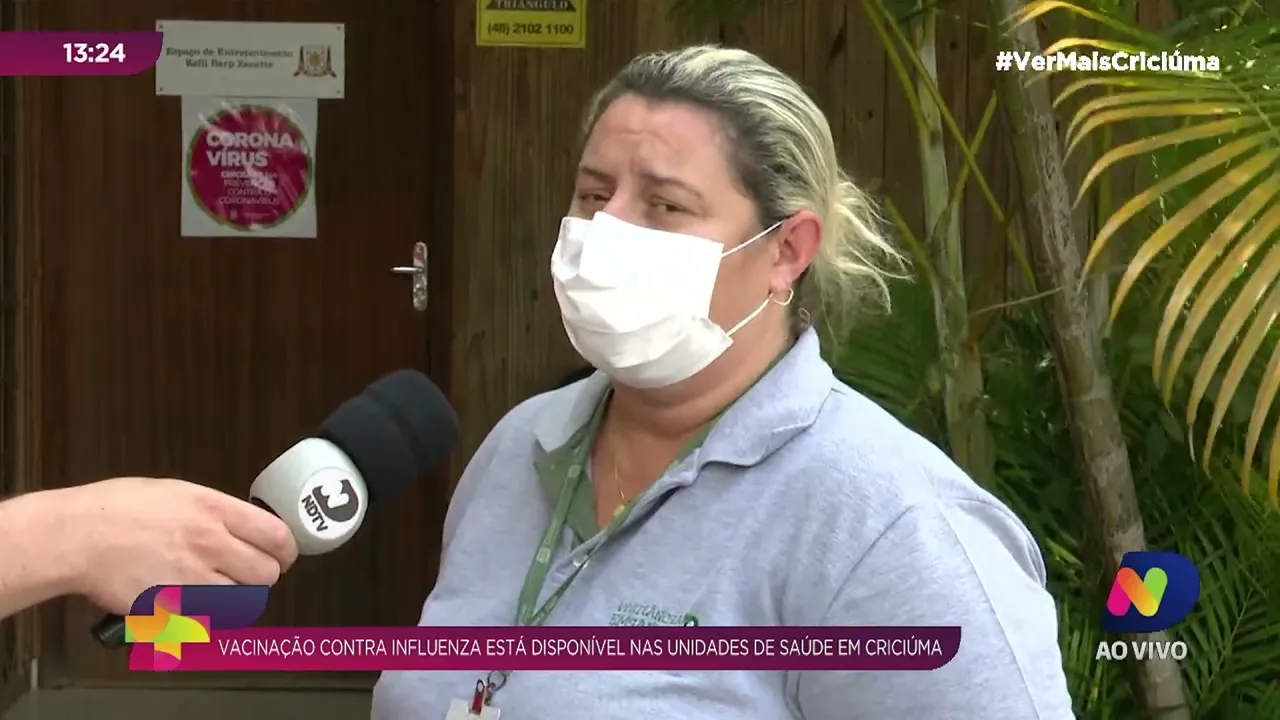 Vacinação contra a influenza está disponível nas unidades de saúde de Criciúma
