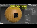 Edit vertices 3ds Max hindi tutorial Study Edutech