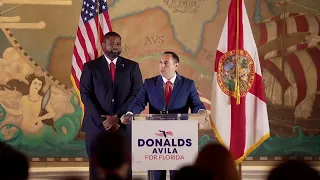 LIVE Florida gubernatorial candidate Byron Donalds expected to announce running mate