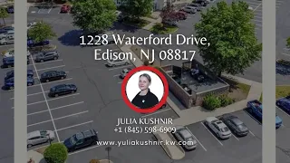 Just Listed 1228 Waterford Drive Edison NJ 08817 - 445 000