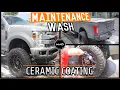 Super Cleaning a Ford F-250 Ceramic Coating Maintenance Wash Satisfying Car Detailing