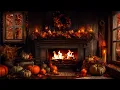 Download Lagu AUTUMN COZY FIREPLACE AMBIENCE-PUMPKINS \u0026 FARMHOUSE-FALLING LEAVES-CRACKLING FIRE-THANKSGIVING ASMR