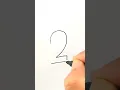 How to Draw Number Two 2D