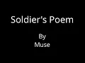 Lagu Muse - Soldier's Poem [Karaoke]