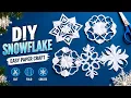 Your Walls Will Never Look Bare Again DIY Snowflakes