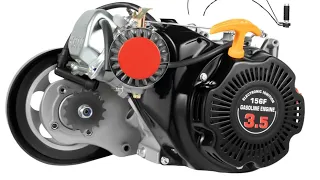 100CC 4-Stroke Bicycle Engine Kit Review - 3 5HP Gas Motor Kit with OHV Air-Cooling Chain Drive