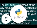 Continuously write data from a list into a CSV file