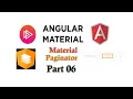 Angular 12 material tutorial Angular Material Paginator example Paginator in Angular 12