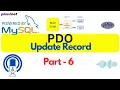 Updating Records in PHP PDO Using Prepared Statements