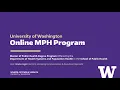 UW Online MPH Program Information Session July 2026