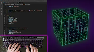 ASMR Programming - Spinning Cube