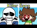 Friday Night Funkin' Vs Killer Sans FULL WEEK + Cutscenes (FNF Mod/Chara) (Undertale: Something New)
