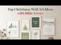 Top Christmas Wall Art Ideas with Bible Verses Inspirational Christmas Prints for Your Home