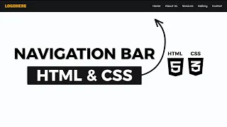 How to Create a Navigation Bar Using HTML CSS in 4 Minutes