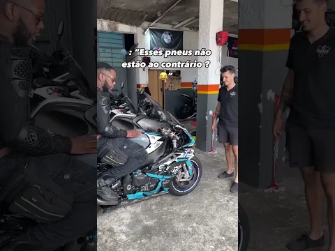 BMW S1000 RR COM PNEUS AO CONTRÁRIO?
