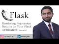Flask Tutorial for Beginners Rendering Regression Results on Your Flask Application - 4