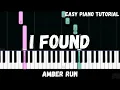Download Lagu Amber Run - I Found (Easy Piano Tutorial)