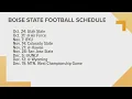 Boise State 2020 football schedule released