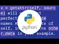 Python access class property from string
