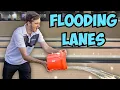 We FLOODED a Bowling Lane with Oil
