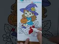 Cute Little Witch Coloring Witch Coloring Pages