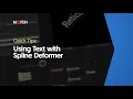 Using Text with Spline Deformer Notch Quick Tip