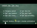 Tutorial Dasar Python 3 - 03 Variabel Dan Tipe Data Part 1