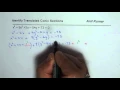 Identify and Sketch Translated Conic Section Pre Calculus Test